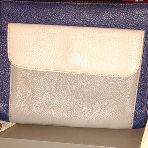 Tabot's Leather Colorblock Shoulder Bag